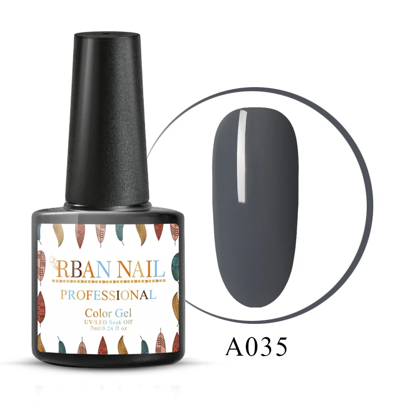 RBAN NAIL 7 мл УФ-гель для ногтей золотой блеск ногтей Laquer голографическая блестящая гель лак замачиваемый лак для творчества маникюрное украшение - Цвет: M30035