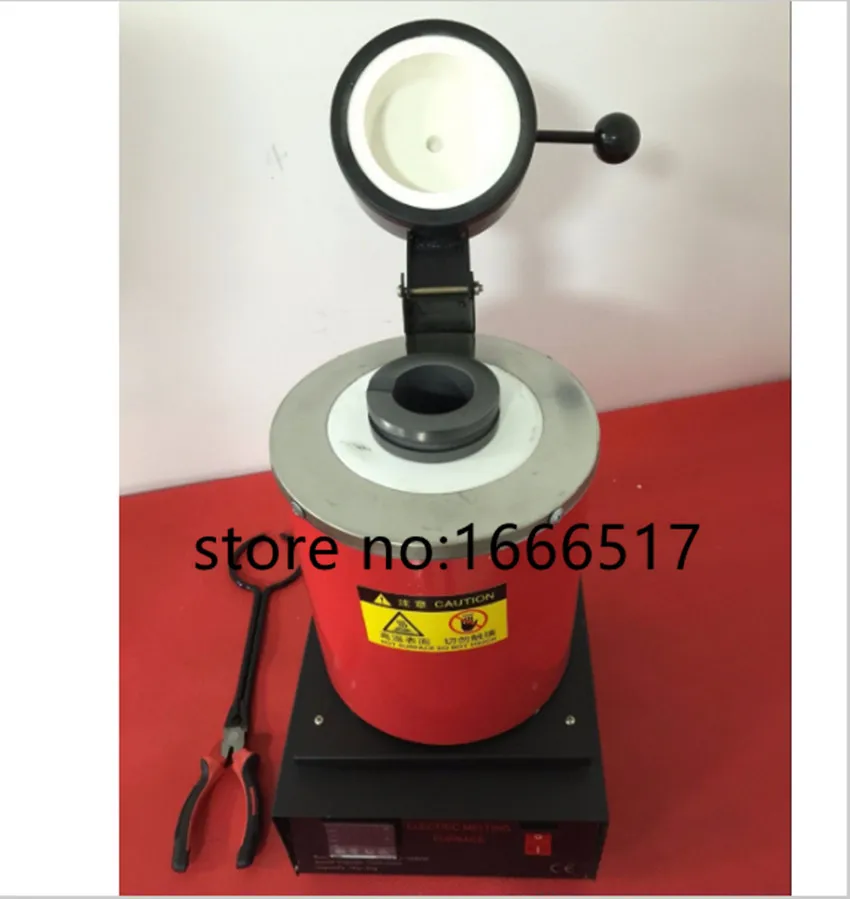 Автоматическая электрическая плавильная печь для серебра и золота + тигель 2 кг