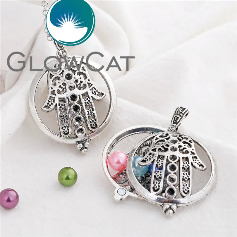 V1275 Подвеска для рук Hamsa духи эфирное масло ароматерапия диффузор ожерелье