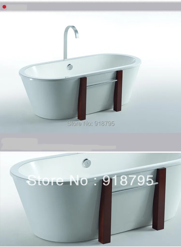 Стекловолокно новая модель отдельно стоящая Ванна для замачивания с деревянной