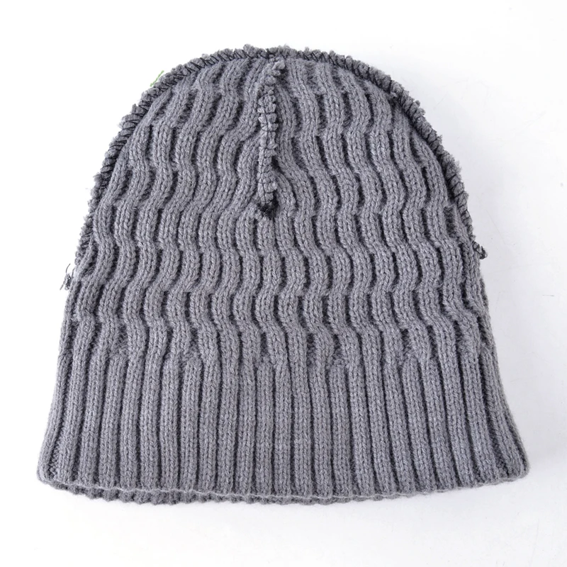 Новинка 2017 теплая шапка бини для мужчин вязаная зимняя мужские шапки женская gorros