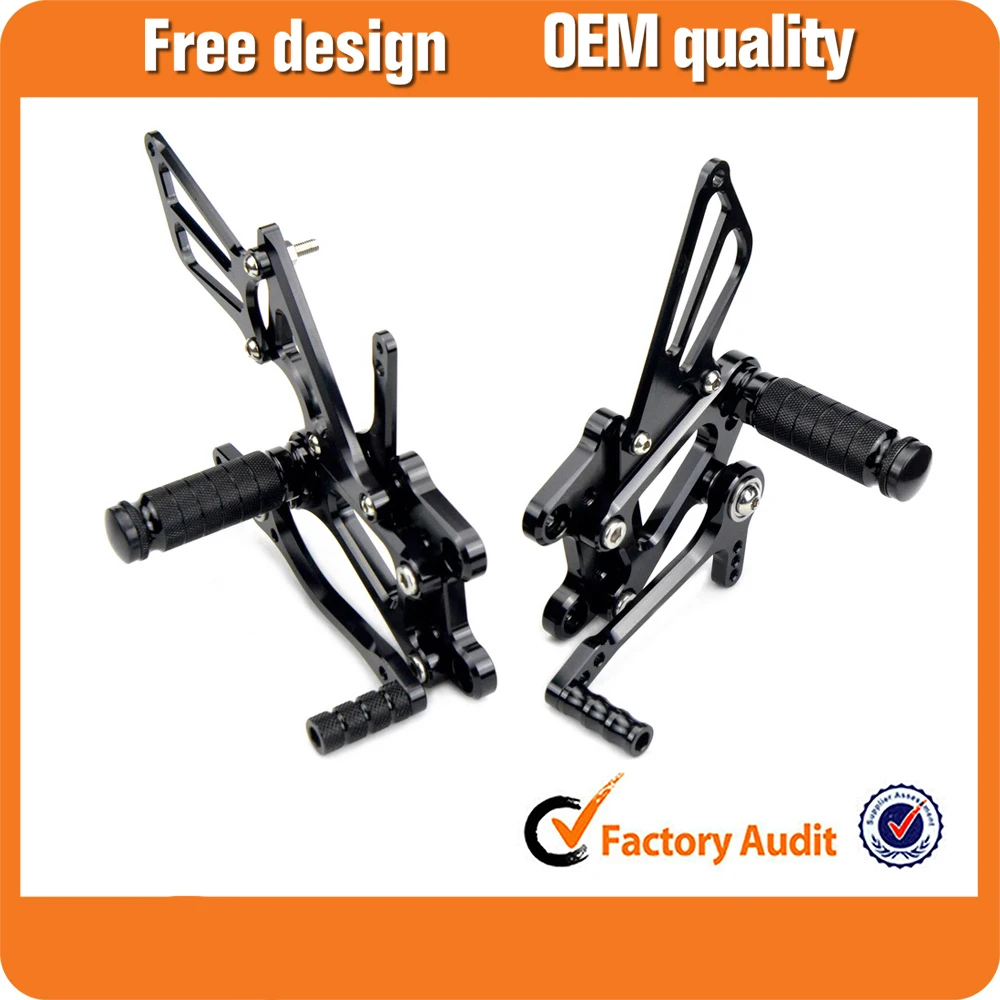 

CNC Billet Racing Foot Pegs Rest Rear Sets Footpeg Footrest For Honda CBR600RR F5 2003-2006 CBR1000RR 2004-2007 Fireblade