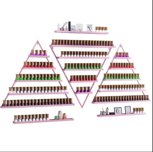 Стеллаж для дизайна ногтей стеллаж лака демонстрации стены подвесные полки