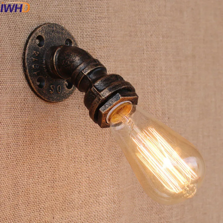 

Industrial Wall Sconce Retro Water Pipe Wall Light Vintage Home Lighting Loft Wall Lamp Lamparas De Pared Aplique Led