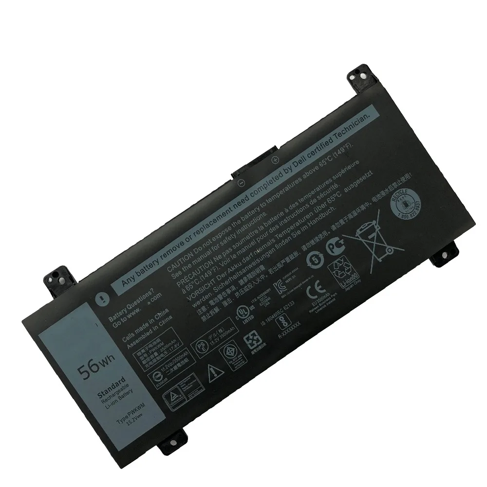 Новый оригинальный аккумулятор PWKWM 15 2 в 56Wh для ноутбука DELL 14 7466 7467 7000