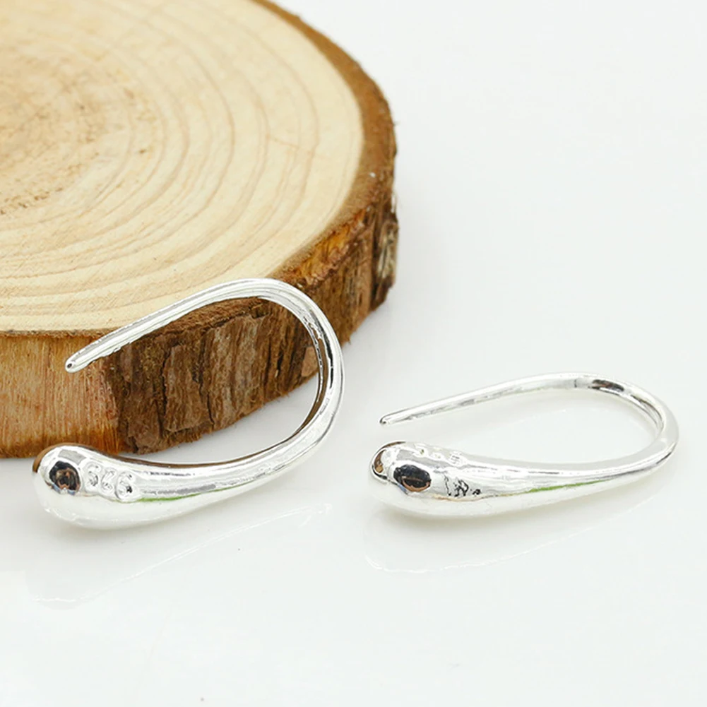 1 пара новые модные очаровательные ювелирные изделия серебряные серьги в форме