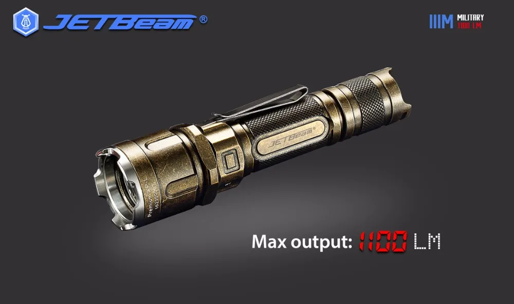 JETBEAM 3 м IIIM про CREE XP-L светодиодный фонарик 1100 люмен эффективная схема сплав отражатели Тактический Открытый Охота LED светодиодный Фонари