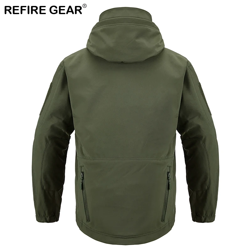 Мужская Флисовая ветровка ReFire Gear зимняя водонепроницаемая куртка для походов и |