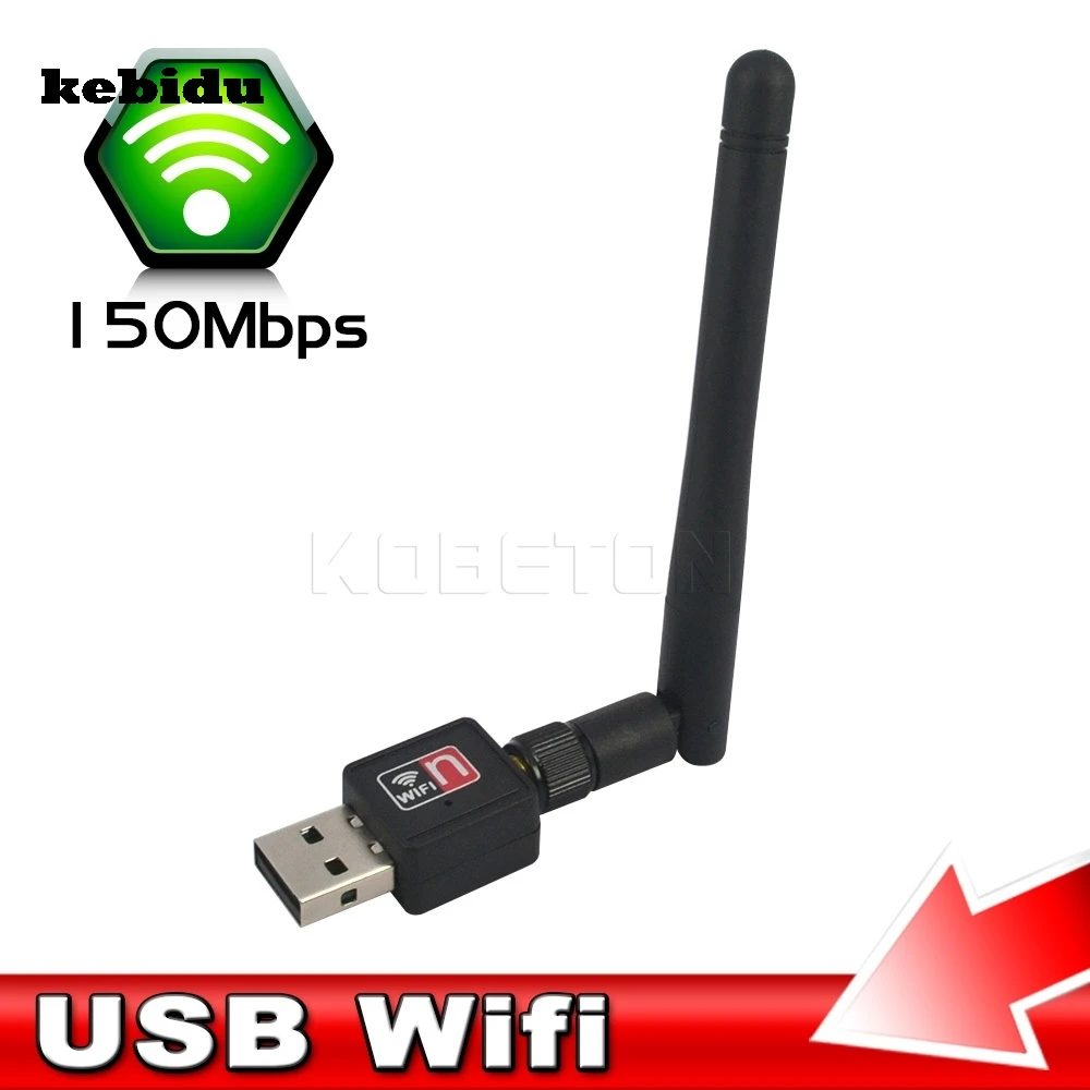 Wi Fi адаптер kebidu для мини ПК 150 м USB приемник антенна внешняя беспроводная