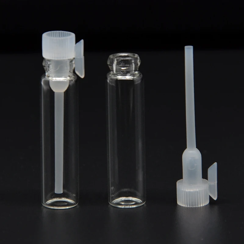 

1000pcs 1ML 2ml Empty Mini Glass Perfume Small Sample Vials Perfume Bottle Laboratory Liquid Fragrance Test Tube Trial Bottle