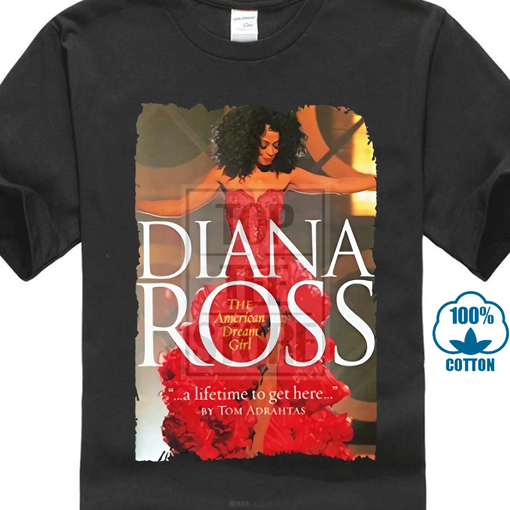 Мужская короткая футболка с логотипом Togeb Diana Ross Черная Футболка Harajuku 2018 забавные