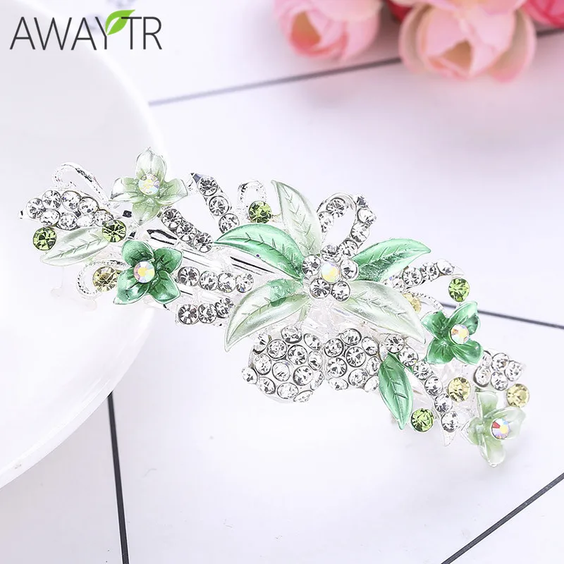 Заколки для волос девочек аксессуары ухода за волосами хрустальные стразы