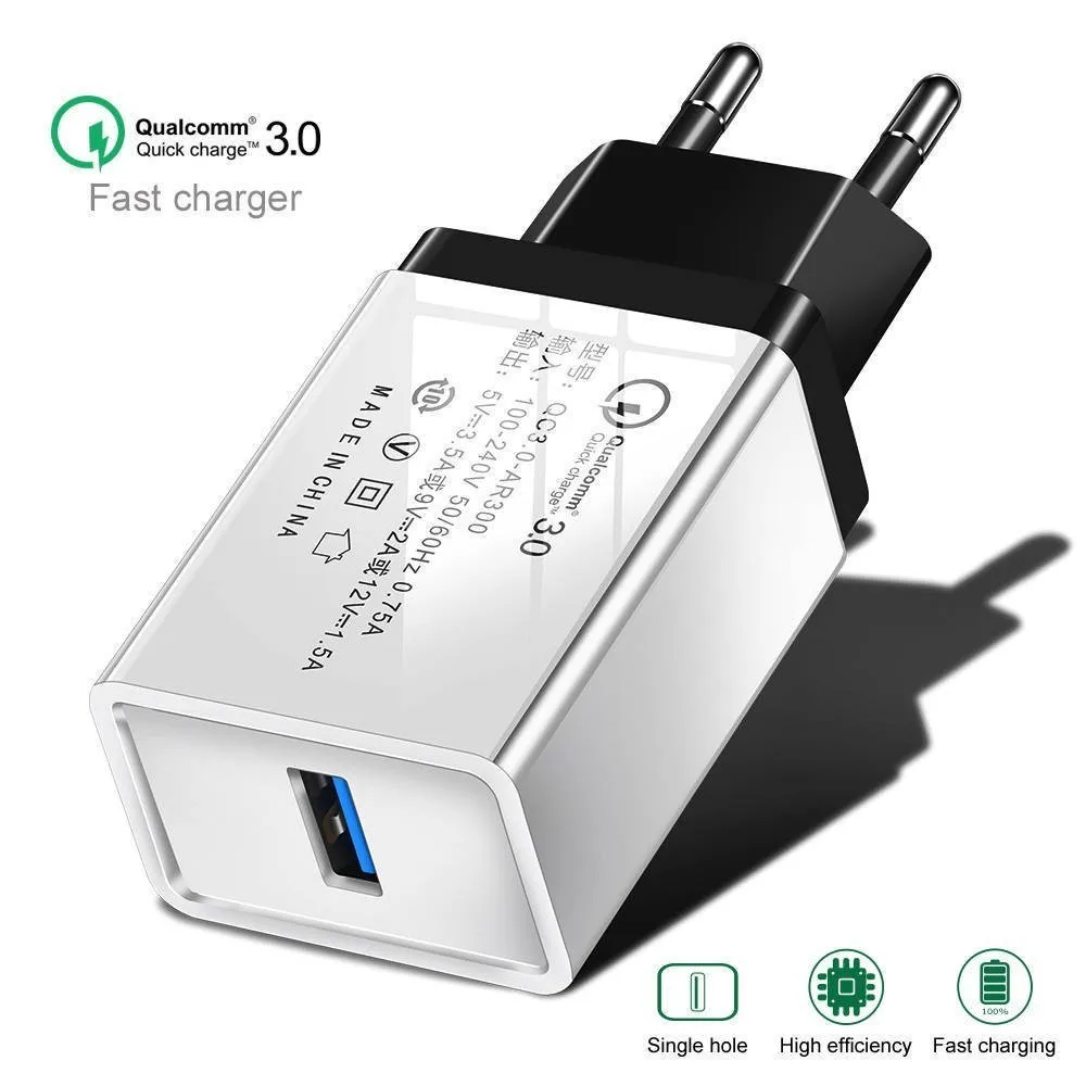 Устройство для быстрой зарядки с usb портом 5V 3.5A ЕС QC 3 0 USB настенное зарядное