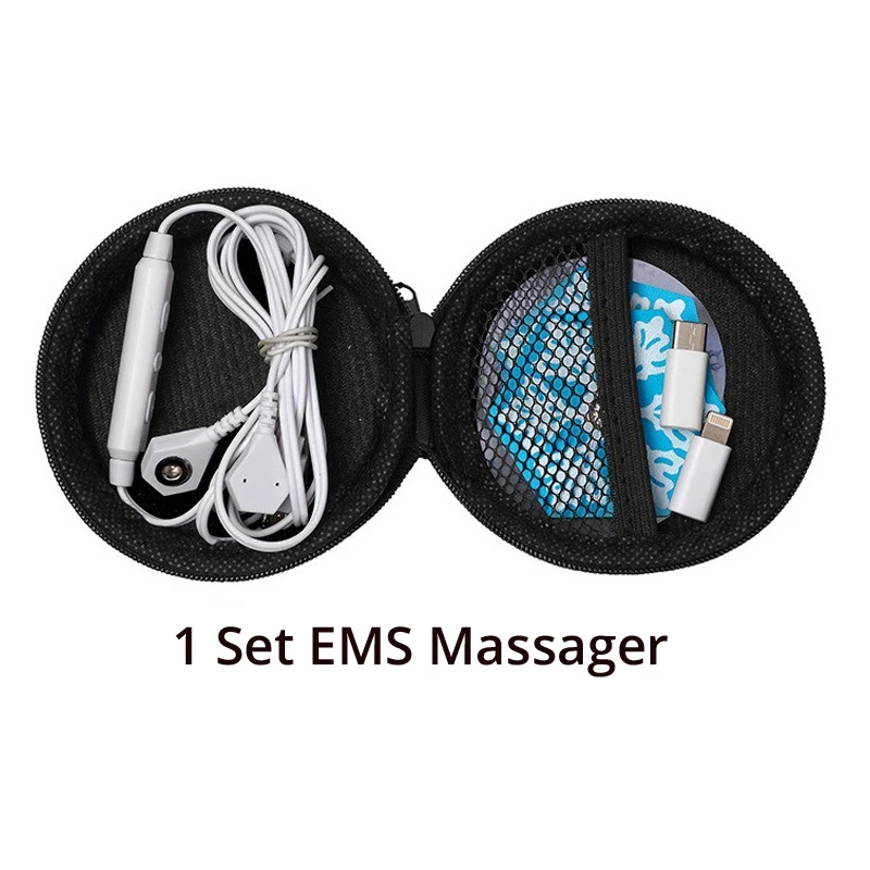 1 Set Pulse Massager EMS, импульсный массажер, контроль телефона, массаж с 2 гелевыми патчами, 6 режимов, 8 уровней, массаж всего тела, расслабление, облегчение боли - Цвет: 1 Set Pulse Massager
