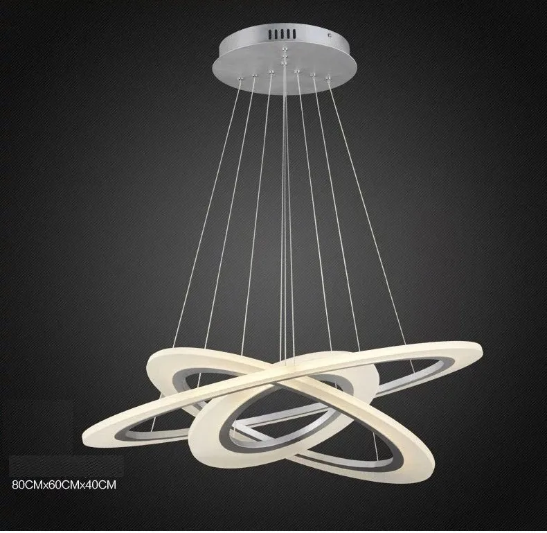 

Luxury Modern chandelier LED circle chandelier lights for living room Cristal Lustre Chandelier Lighting white sliver 110V 220V