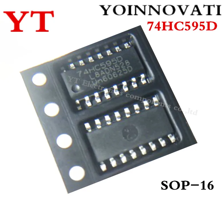 20 шт./лот 74HC595D 74HC595 HC595D переключение 8 бит IC 16 SOIC лучшее качество.|shift register|ic 74hc595ic 2 |