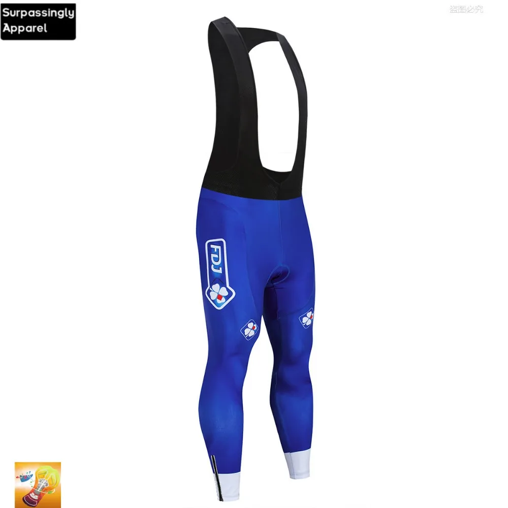 Мужские велосипедные комбинезоны с длинным рукавом FDJ Coolmax синие Mtb Ropa Ciclismo