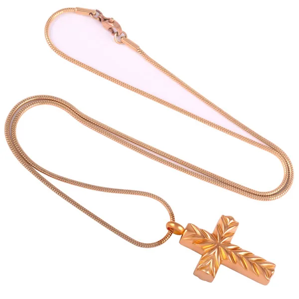 IJD8321 Never Fade colors ashes urn holder memorial pendant jewelry for pet animal cross cremation necklace jewellery | Украшения и