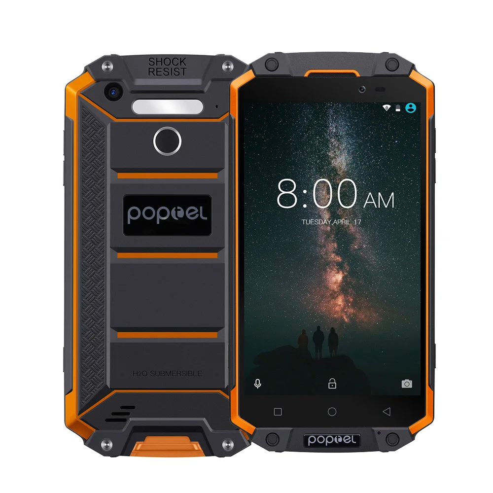 POPTEL P9000 Max 4 Гб 64 IP68 водонепроницаемый ударопрочный смартфон 9000 мАч 5 &quotFHD MT6750V