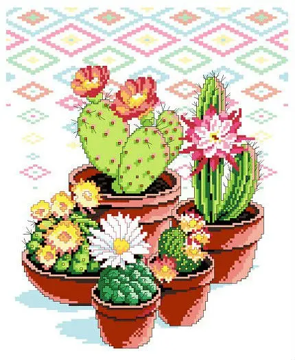 Вышивка в упаковке высокое качество наборы крестиков кактус Прямая продажа с