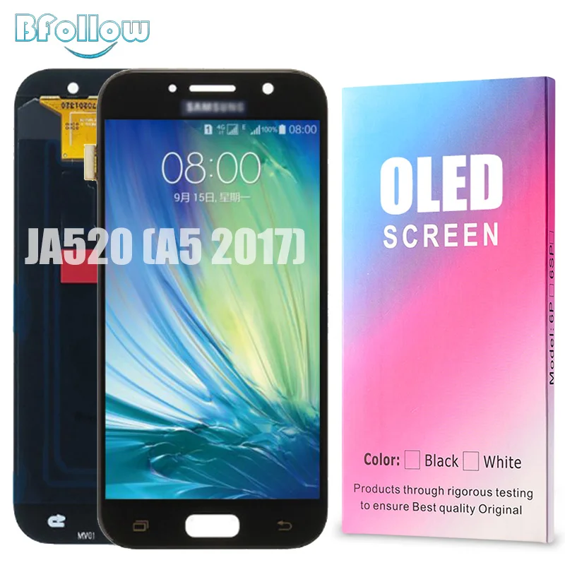 BFOLLOW оригинальный OLED для Samsung Galaxy A5 2017 A520 AAA экран дисплей дигитайзер сборка копия