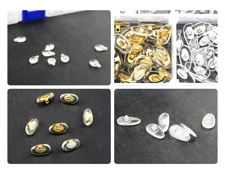 Качественные 15 видов стилей 300 шт Силиконовые носоупоры для очков ремонтные