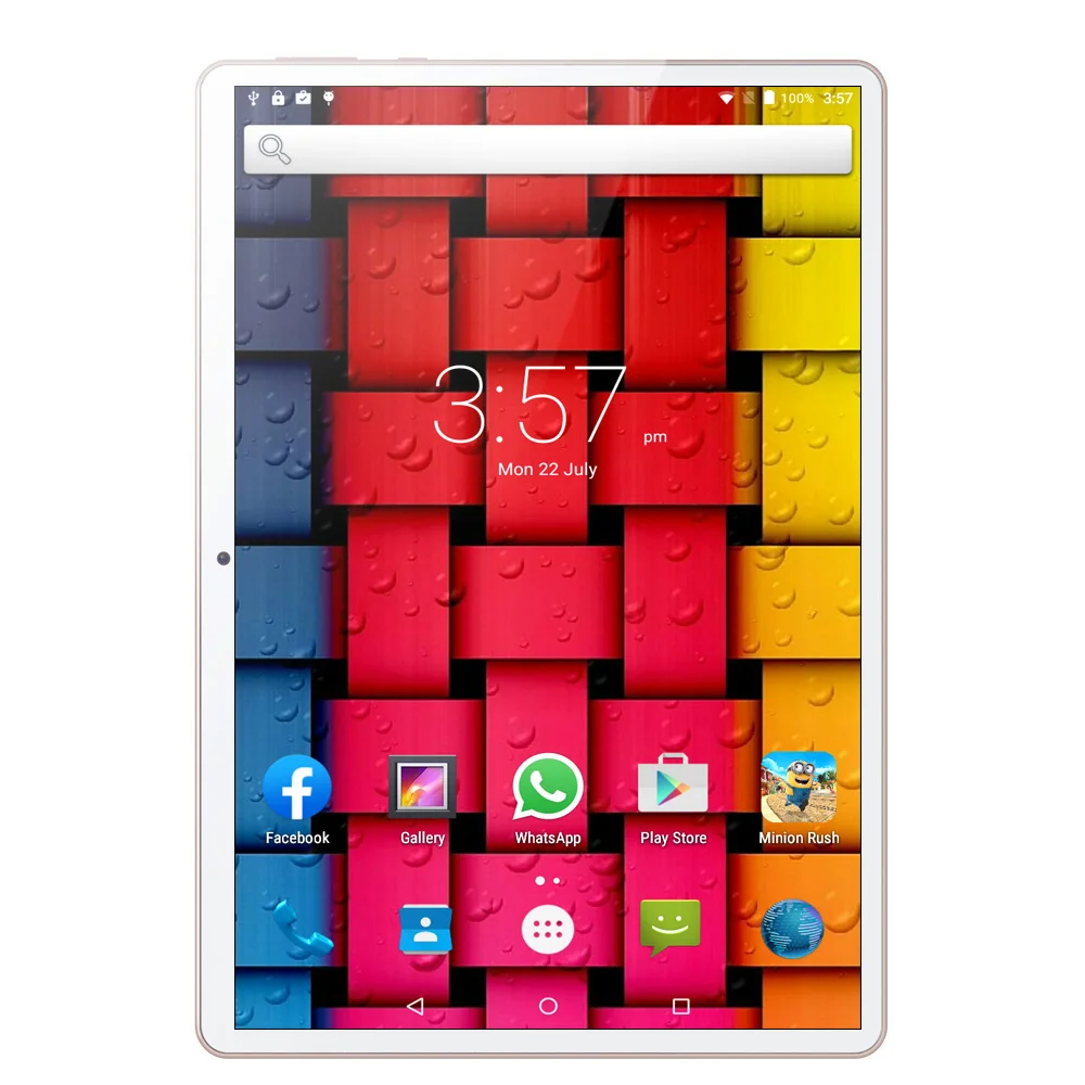 ips планшетный ПК 3g Android 7,0 Восьмиядерный Google Play Планшеты 4 ГБ ОЗУ 64 Гб ПЗУ WiFi gps 10,1 дюймовая сим-карта телефон планшетный ПК