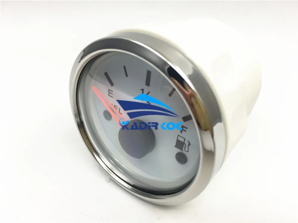 Упаковка из 1 52 мм Морской Указатель уровня топлива 0-190ohm/240-33ohm входной сигнал датчик уровня топлива с красной или Желтой подсветкой
