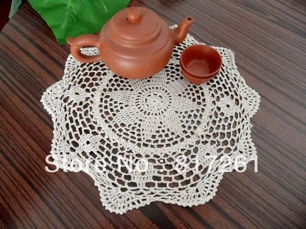 Модный 33 см Алмазный цветочный кружевной коврик ZAKKA для чайной чашки подставка