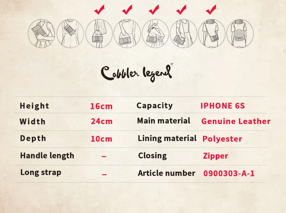 Cobbler Legend Новая модная женская сумка на плечо из натуральной кожи для девочек, сумки через плечо для женщин, сумки 0900303-A-1