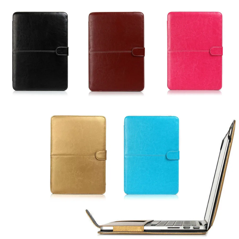 Fashion Sleeve Cover Computer Bag PU Leather Protective Shell Anti Scratch Laptop Case Protector For MacBook 13 Inch | Компьютеры и