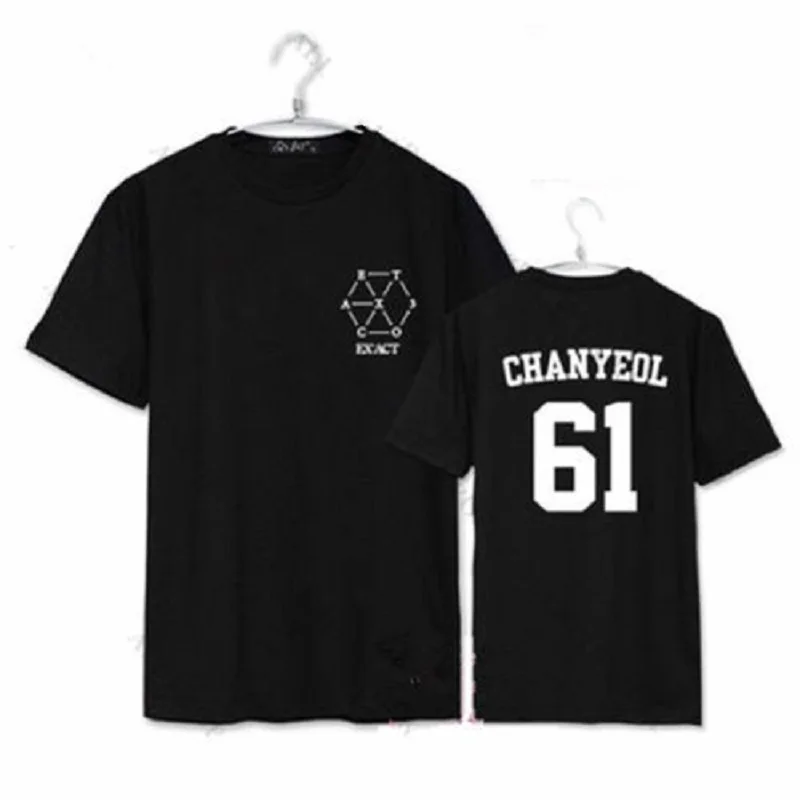 Mainlead Kpop EXO EX'ACT унисекс футболка Точная Baekhyun Chanyeol Монстр телефон для женщин