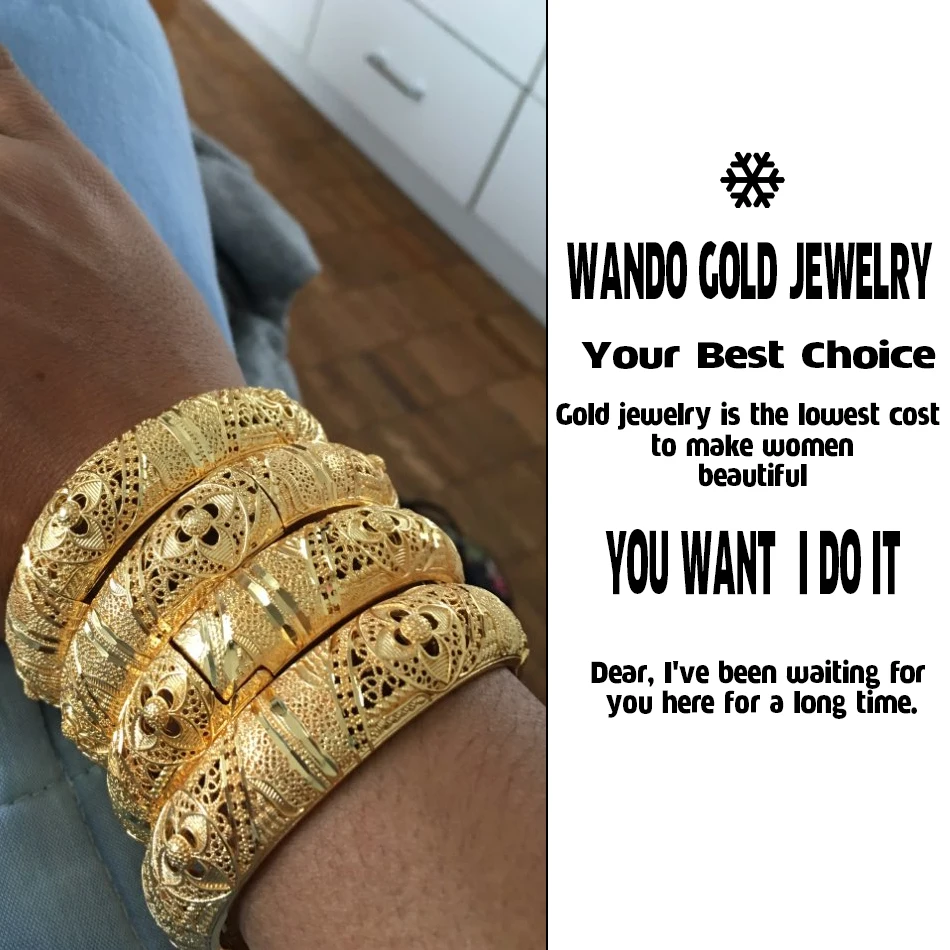 WANDO новейший широкий браслет в австралийском стиле для женщин золотой дубай