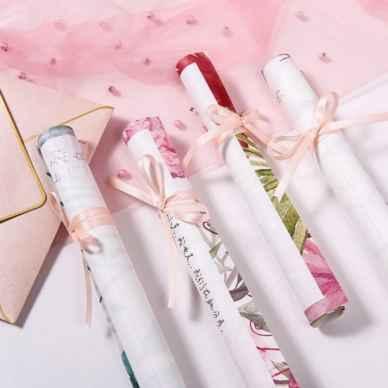 3 шт./лот Фламинго свежий розовый бумажный конверт Kawaii модный подарок ремесло