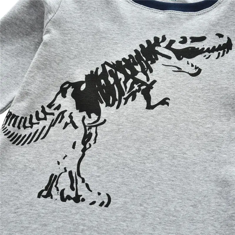 Детская Хлопковая пижама для малышей милая Пижама с динозавром маленьких