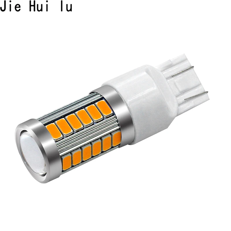 Цельнокроеное платье 7443 T20 W21W 7440 33 SMD 33SMD светодиодный 5630 5730 резервная туман светильник тормозные лампы 12V Белый цвет красный, желтый
