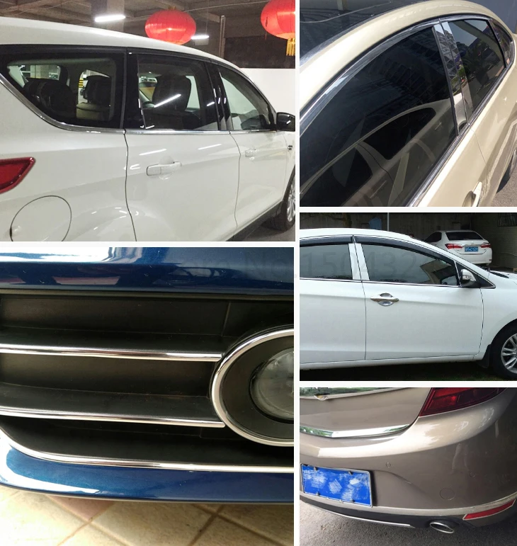 Автомобильная хромированная система литья отделка наклейка для Ford focus 2 3 Fiesta