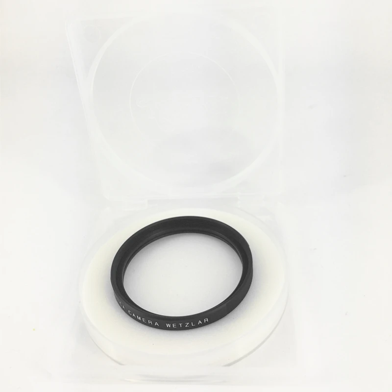 Leitz UVa II УФ-фильтр протектор объектива для камеры Leica TL2 Q D-Lux UV-A черный серебристый E39 E43 E46 E49 E52 E55 E60 E62 39 43 46 мм