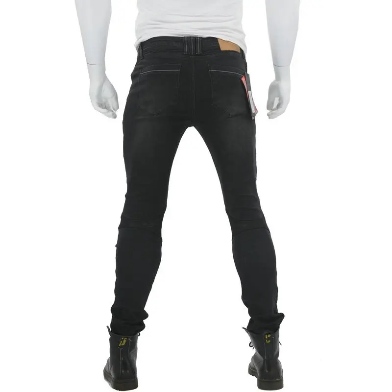 Loong biker JUKE 114-5 джинсы черные летние дышащие мужские из сетчатого материала