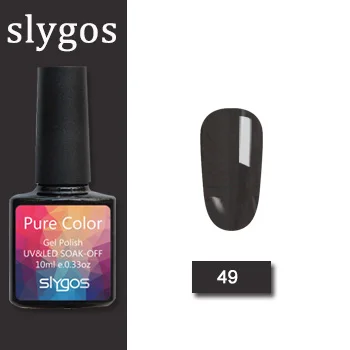 49 SLYGOS Гель-лак набор УФ Vernis полуперманентный праймер верхнее покрытие 10 мл полигель лак для ногтей маникюрный гель лак для ногтей - Цвет: 49