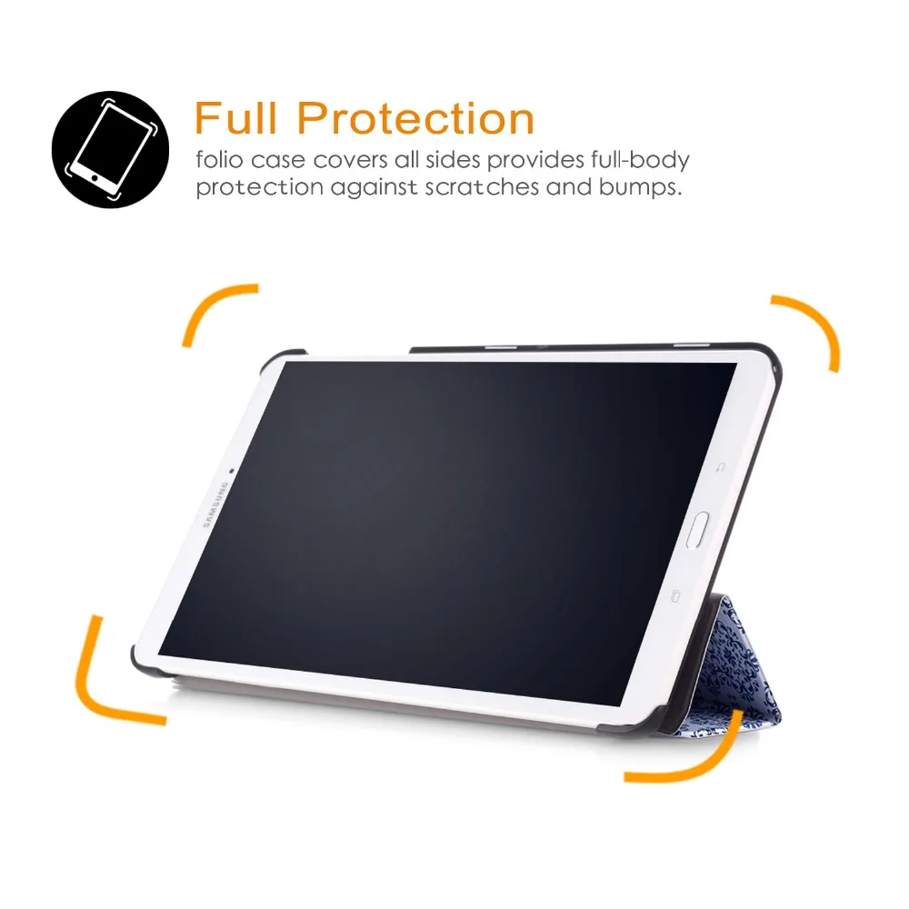 Из искусственной кожи чехол для Samsung Galaxy Tab E 9 6 T560 T561 T567V защитный телефона Умный