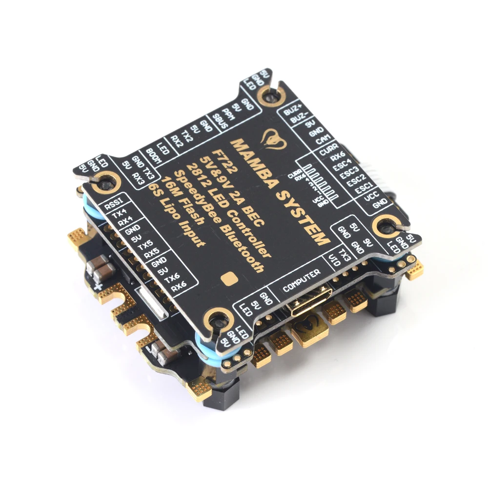 Diatone MAMBA F722S F7 Betaflight управление полетом OSD 5/9V 2A BEC & 50A 3 6S Blheli_32 Dshot1200 гоночный