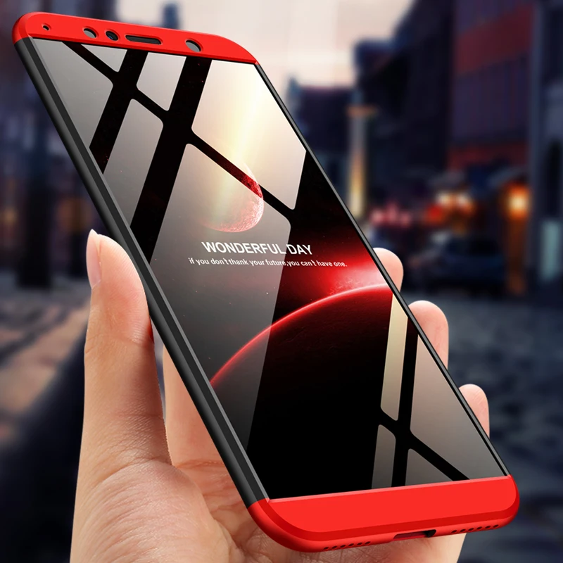 Huawei Y6 Prime 2018 Luxury 360 Degree Full Protection Drop-proof Armor Hybrid Anti-knock Hard PC Case Pro Cover | Мобильные
