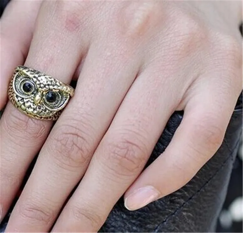 Женское модное милое кольцо в стиле ретро с милой совой металлическое RD171|owl ring|metal