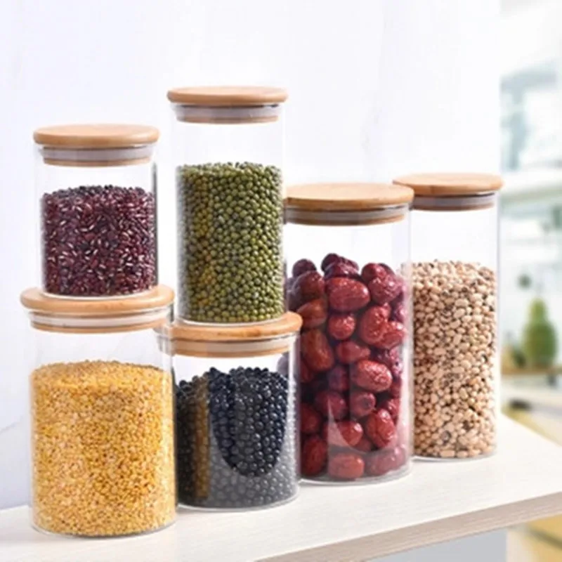 Еда крышка Стекло хранения Jar свинца Кухня Коробка Для Хранения запечатанные