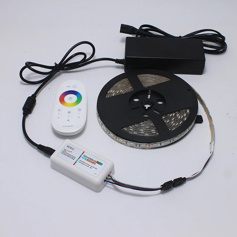 

2.4G LED RGB Controller Touch Remote Control DC12-24V For RGB Strip string lights down light NOT included battery