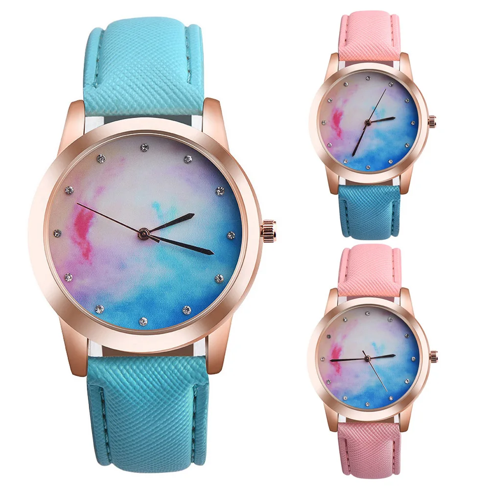 Женские кожаные часы модные браслет наручные для девочек женские 2019|watch f|watch