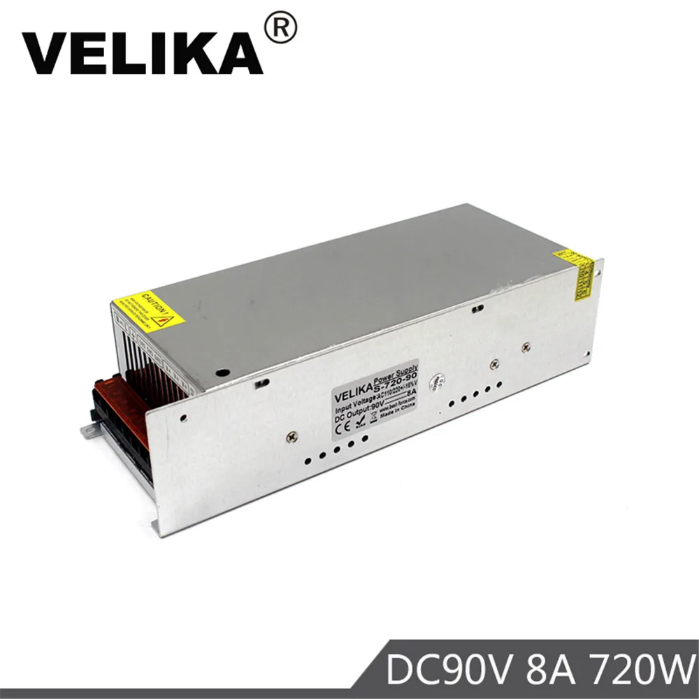 Универсальный Регулируемый 90V 8A 720W импульсный источник питания трансформатор 220V