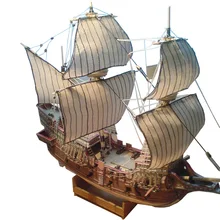 1:100 3D английская Золотая задняя Галеона корабль лодка Бумажная модель Сборка ручная работа игра-головоломка DIY Бумажные модели лодки игрушки