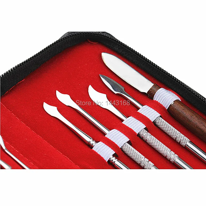 1 Set High Quality Dental Lab Instruments Wax Carving Tool Surgical Sculpture Knife Dentist Products Free Shipping | Красота и